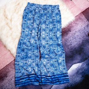 Zac & Rachel Palazzo Pants Blue and White L
